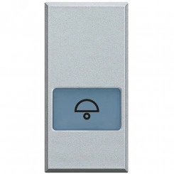 Axolute Клавиши с подсветкой для выключателей AXIAL 1 модуль символ Звонок алюминий Axolute Клавиши с подсветкой для выключателей AXIAL 1 модуль символ Звонок алюминий