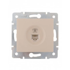 KARINA Розетка телефонная евро крем (10шт/120шт) KARINA Розетка телефонная евро крем (10шт/120шт)