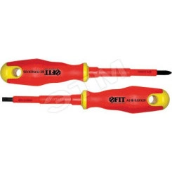 Отвертка изолированная 1000 В, CrV сталь, прорезиненная ручка 3х60 мм РН0 Отвертка изолированная 1000 В, CrV сталь, прорезиненная ручка 3х60 мм РН0