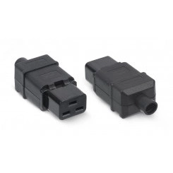 Вилка С19 разборная, 16А, 250 V, черная Вилка С19 разборная, 16А, 250 V, черная