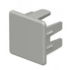 Заглушка кабельного канала торцевая WDK 25x25 мм (ПВХ, серый)