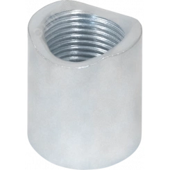 Муфта приварная с фрезеровкой оцинкованная 35*15 Муфта приварная с фрезеровкой оцинкованная 35*15