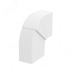 Угол плоский кабель-канала WDK 12x22 мм, ПВХ белый Угол плоский кабель-канала WDK 12x22 мм, ПВХ белый