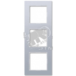 Рамка 3-я для горизонтальной/вертикальной установки Серия- ACreation Материал- дуропласт Цвет- алюминий Рамка 3-я для горизонтальной/вертикальной установки Серия- ACreation Материал- дуропласт Цвет- алюминий