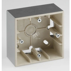 Коробка для наружного монтажа на 1 пост, алюминий Коробка для наружного монтажа на 1 пост, алюминий
