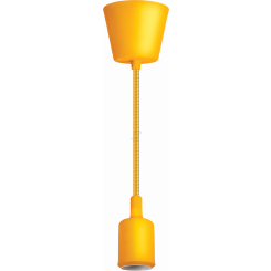 Светильник с проводом 1м.Е27 декор желтый