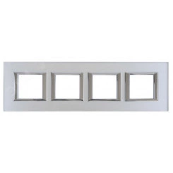 Axolute Рамка 2х4 поста 71мм горизонтальная матовое стекло Axolute Рамка 2х4 поста 71мм горизонтальная матовое стекло