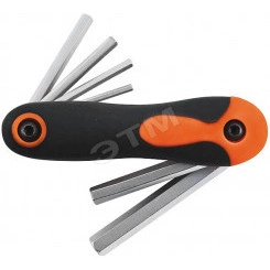 Ключи шестигранные CrV 8 шт(1.5-8 мм) складные Ключи шестигранные CrV 8 шт(1.5-8 мм) складные