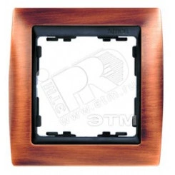 Рамка на 3 поста, S82, античная медь - графит