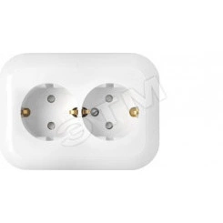 Беларусь Розетка 2-х местн С зк с/ш в одноместную коробку РС16-357 Беларусь Розетка 2-х местн С зк с/ш в одноместную коробку РС16-357