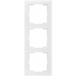 Рамка 3 местная вертикальная BOLERO белый