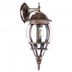 Светильник 8102 100W 230V E27 245х160х450мм черное золото Светильник 8102 100W 230V E27 245х160х450мм черное золото