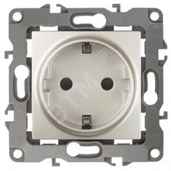 Розетка 2P+E Schuko, 16A-250В, б.л., Эра12, перламутр, 12-2001-15 Розетка 2P+E Schuko, 16A-250В, б.л., Эра12, перламутр, 12-2001-15