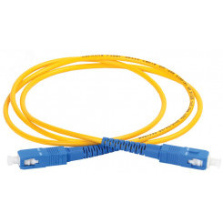 Шнур оптический коммутационный соединительный (патч-корд) для одномодового кабеля (SM) 9/125 (OS2) SC/UPC-SC/UPC одинарного исполнения (Simplex) LSZH 3м