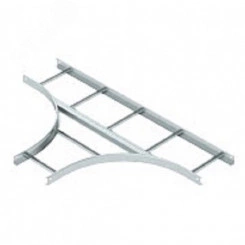 Т-образная секция лестничного лотка 60х300мм R=500мм