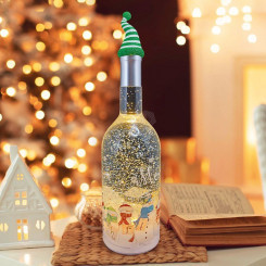 Декоративный домашняя светильник Бутылка с эффектом снегопада NEON-NIGHT