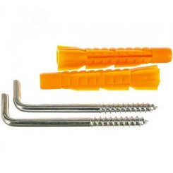 Шуруп-костыль 6х75 с полипропиленовым универсальным дюбелем 10.0х61 (2шт) Шуруп-костыль 6х75 с полипропиленовым универсальным дюбелем 10.0х61 (2шт)