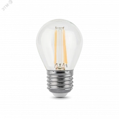 Лампа светодиодная LED 11 Вт 830 Лм 4100К белая Е27 Шар Filament Gauss