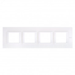 Axolute Накладки декоративные прямоугольные горизонтальные White/белое стекло на 2+2+2+2 модуля
