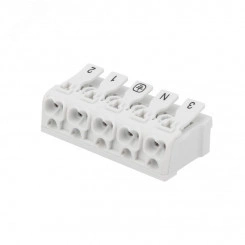 Клемма пружинная соединительная КСП 5-полюсная с монтажными ножками 50шт