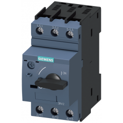 Выключатель автоматический типоразмер S0 для защиты трансформатора 4.5...6.3А расцепитель короткого замыкания 130А стандартная коммутационная способность винтовой клеммы Siemens 3RV24211GA10