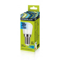 Лампа светодиодная LED-T26-3W-E14-4К Т26 3Вт Е14 4500К 220-240В Ergolux 14542