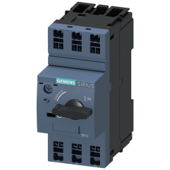 Выключатель автоматический для защиты трансформатора типоразмер S00 рег. расцепитель перегрузки 0.35...0.5А уставка расцепителя максимального тока 10А пружинные клеммы стандартная коммутационная стойкость Siemens 3RV24110FA20