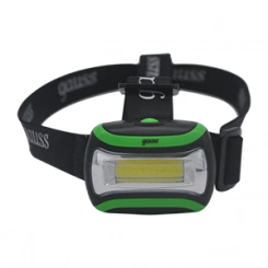 Фонарь светодиодный налобный 3Вт 180лм элементы питания 3хAAA (не в компл.) GAUSS GF307