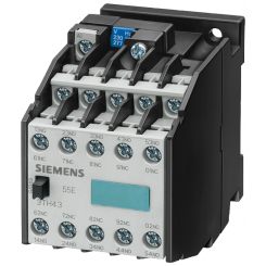 Реле вспомогательное 100e en 50 011 10НO винтовые клеммы управление переменным током AC 50/60Гц 24В Siemens 3TH43100AC2