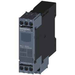 Реле контроля цифровое контроль тока 225мм для IO-Link 0.05-100 A AC/DC повыш. и пониж. ток гистерезис 0.01-50А время задержки пуска время задержки срабатывания 1 перекл. контакт винтовой зажим Siemens 3UG48221AA40