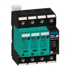 Ограничитель импульсных перенапряжений (УЗИП) OptiDin OM I 3+Nu 280/12.5 КЭАЗ 114275 Ограничитель импульсных перенапряжений (УЗИП) OptiDin OM I 3+Nu 280/12.5 КЭАЗ 114275