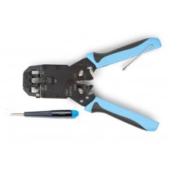 Инструмент HT-2008A обжимной для RJ45 RJ12 RJ11 (8P8C 6P6C 6P4C 4P4C) профессиональный Hyperline 3479 Инструмент HT-2008A обжимной для RJ45 RJ12 RJ11 (8P8C 6P6C 6P4C 4P4C) профессиональный Hyperline 3479