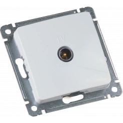 MASTER Розетка телевизионная оконечная скрытой установки, в рамку, белый