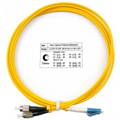 Шнур оптический duplex 2м LC-FC 9/125 sm  LSZH FOP(d)-9-LC-FC-2m