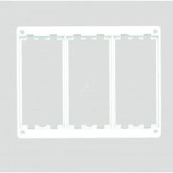Connect Рамка на 3 S-модуля к монтажным коробкам SM350, SM360, Сима Класик, белый Connect Рамка на 3 S-модуля к монтажным коробкам SM350, SM360, Сима Класик, белый