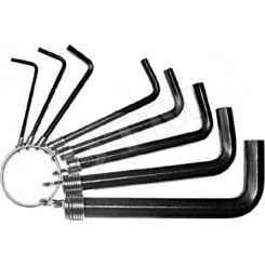 Ключи шестигранные на кольце, 8 шт (2-10 мм) CrV Ключи шестигранные на кольце, 8 шт (2-10 мм) CrV