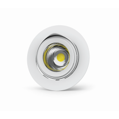 Светильник светодиодный ДВО-50Вт DL/R повор.40° 195*159мм 4000K белый DALI (?185mm) Вартон