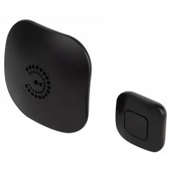 Звонок дверной BIONIC Black беспроводной, черный, 6 мелодий ЭРА