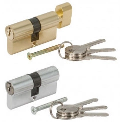 Цилиндровый механизм ''Фабрика замков'' 70 мм, ключ-ключ, хром Цилиндровый механизм ''Фабрика замков'' 70 мм, ключ-ключ, хром