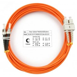 Шнур оптический duplex 7м SC-ST 62,5/125 mm  LSZH FOP-62-SC-ST-7m