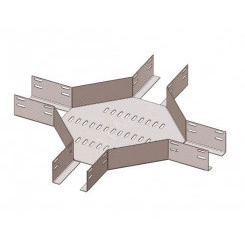 Лоток крестообразный глухой КМГ 250х65 У3, окрашенный, S1,5