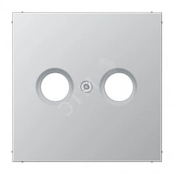 Накладка для телевизионной розетки (TV-FM)  Серия LS990  Материал- металл  Цвет- алюминий
