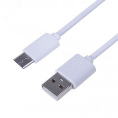 Кабель USB 3.1 type C (male)-USB 2.0 (male) 1 м белый