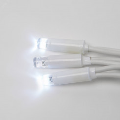 Гирлянда светодиодная с контроллером 120 светодиодов 10 м белая IP67 провод белый ULD-S1000-120/DWA WHITE IP67