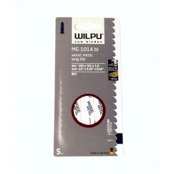 Пилка для лобзика MGL 1014bi х5шт/уп для строительных материалов с остатками металла до 80мм, труб, профилей