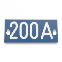 Табличка номинального тока ''200A'', 145х60х1.5мм