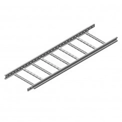 Кабельная лестница с телескопическими концами (BS), высота - 60 мм, ширина - 400 мм, длина - 3000 мм, толщина - 1 мм, кратность - 3м, SZ - Оцинкованная сталь (методом Sendzimir)