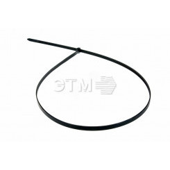 Хомут-стяжка кабельная нейлоновая 700x9,0 мм, черная, упаковка 100 шт
