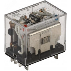 Реле промежуточное 12В AC 4пк 10A РЭК77/4 с индикацией