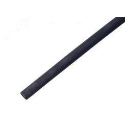 Термоусаживаемая трубка клеевая 18,0 6,0 мм, черная, упаковка 10 шт. по 1 м